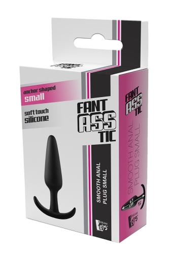 Анальний плаг із основою у вигляді якоря чорного кольору Dream Toys Plug Small - 2