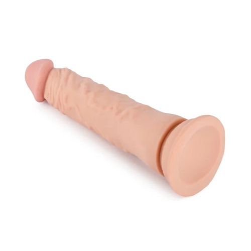Фалоімітатор реалістичний на присосці тілесного кольору Vscnovelty Lifelike Extreme Soft Dong - 2