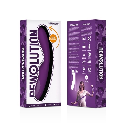 Вібратор для точки G фіолетового кольору Rewolution Rewoclassy Flexible - 2
