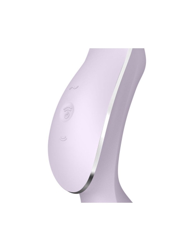 Вакуумный клиторальный стимулятор с вибрацией фиолетовый Satisfyer Curvy Trinity 2 - 3