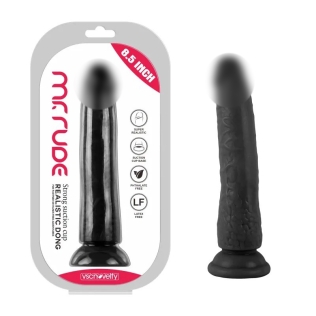 Фалоімітатор реалістичний на присосці Realistic Dong Black Mr. Rude 8.5 чорний.5