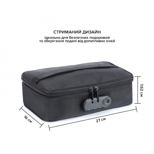 Сумка для секс игрушек черного цвета Dorcel DISCREET BOX - 4