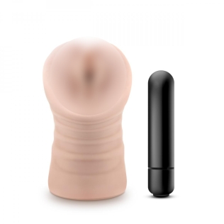 Мастурбатор вагина с вибрацией телесного цвета Blush Ashley vanilla