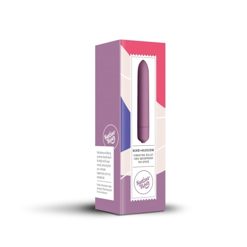 Вібратор для клітора бордового кольору SugarBoo Berry Blossom - 5