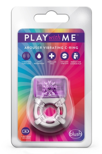 Ерекційне віброкільце фіолетового кольору Blush PLAY WITH ME ONE NIGHT STAND - 2