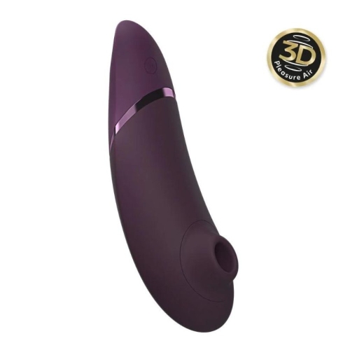 Вакуумний кліторальний стимулятор фіолетового кольору Womanizer Next Dark - 2