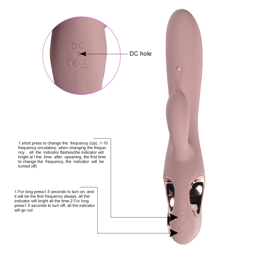 Вібратор зі стимуляцією клітора Xise Kate - 4