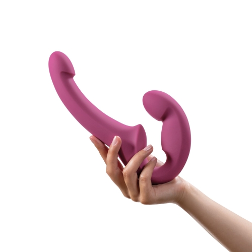 Безременний подвійний вібрострапон малинового кольору Fun Factory SHARE LITE - 6