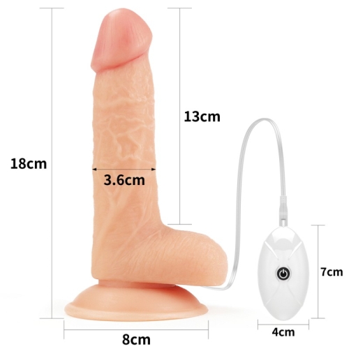 Вібро страпон на трусиках Lovetoy Easy Strapon 18см - 2