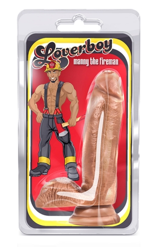 Фалоімітатор реалістичний на тілесний присосці Blush Loverboy Manny The Fireman довжина 228 мм - 3