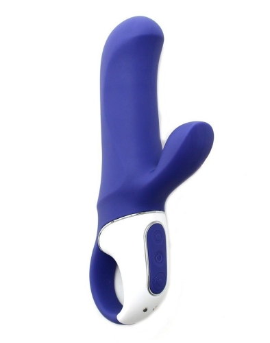 Вібратор силіконовий вагінальний зі стимуляцією клітора Satisfyer Vibes Magic Bunny - 1