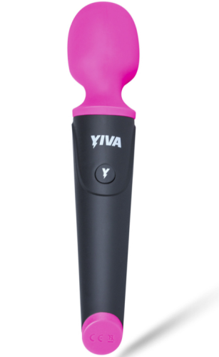 Вібромасажер Ванд у формі мікрофона чорно рожевого кольору Yiva Power Massager - 4