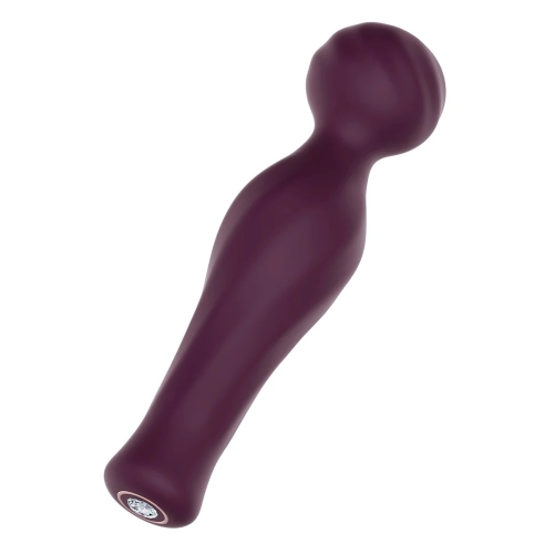 Вібратор-мікрофон із стразом бордовий Dream Toys Essentials Magic Wand - 5