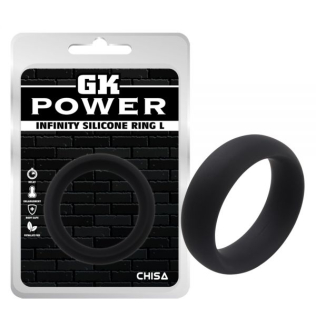 Ерекційне кільце для чоловіків чорного кольору Chisa Infinity Ring Large