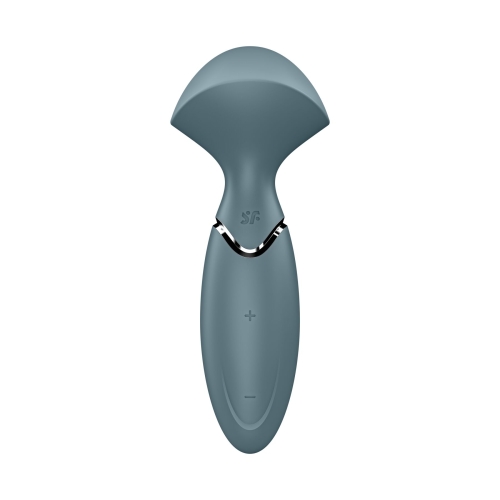Вібромасажер Ванд для стимуляції ерогенних зон сірого кольору Satisfyer - 6