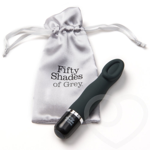 Мини вибратор для клитора с расширенным кончиком Fifty Shades of Grey черный - 6