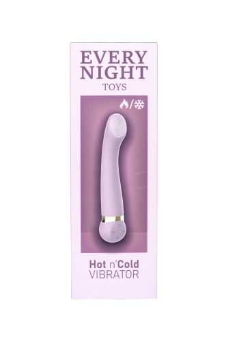 Вібратор для точки G з охолодженням та підігрівом бузковий Every Night Toys - 5