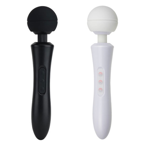 Вибромассажер Ванд в форме микрофона белого цвета Boss series Massager Ultra Powerful - 3