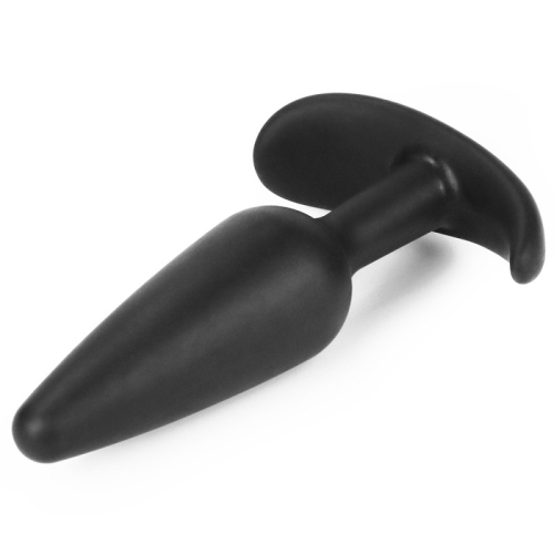Анальний корок з рукояткою чорного кольору Lovetoy Lure Me Classic - 3