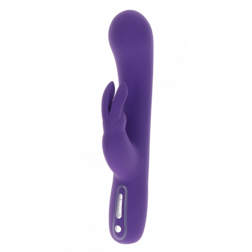 Вибратор с отростком для клитора фиолетового цвета Toy joy Exciting Rabbit Vibrator - 3