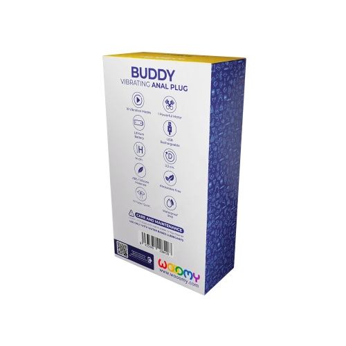 Анальний вібратор рельєфний зеленого кольору Wooomy Buddy - 6