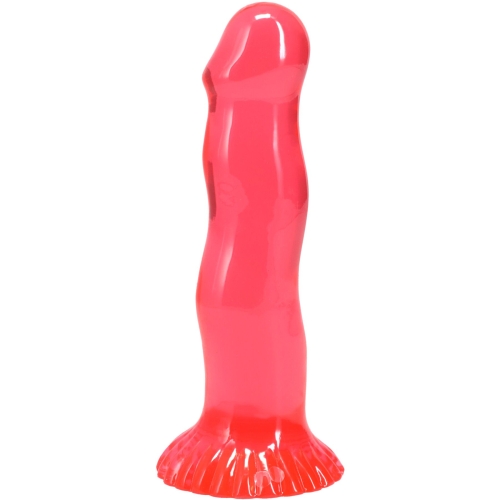 Набор фаллоимитаторов на присоске розовый фиолетовый зеленый Doc Johnson Crystal Jellies - Dong Starter Set - 3
