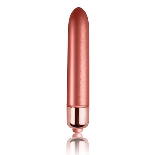 Вибратор карманный для клитора Rocks Off RO-90mm Touch of Velvet Peach Blossom 10 режимов удовольствия - 1