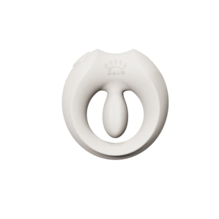 Эрекционное виброкольцо на член белого цвета Zalo Apis Ivory 
