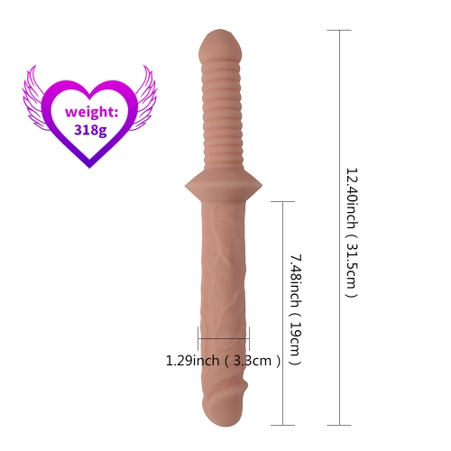Фаллоимитатор в виде меча с ручкой Small sword dildo - 2