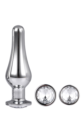 Набір анальних пробок конічної форми Dream Toys GLEAMING LOVE PLEASURE SET SILVER - 4