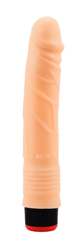 Рельефный вибромассажер телесного цвета CHISA Real Touch XXX Vibe Cock - 2