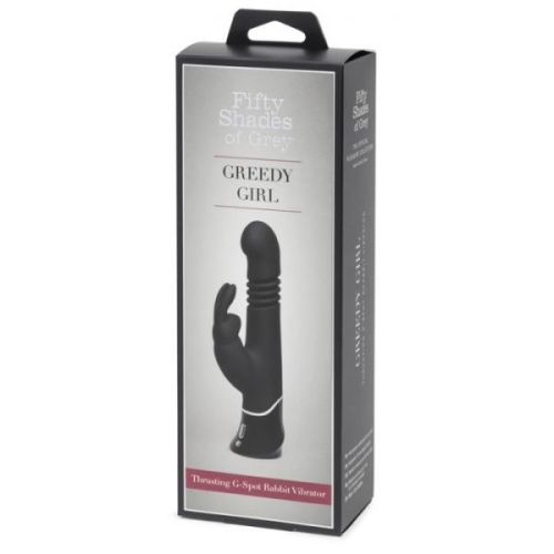 Вибратор Пульсатор для точки G и с отростком для клитора черного цвета Fifty shades of grey 2019 - 5