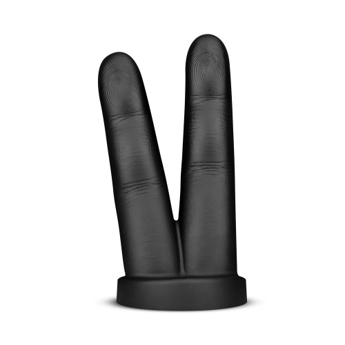 Анальний затор у вигляді двох пальців чорного кольору BUTTR Victory Double Finger Butt Plug - 2