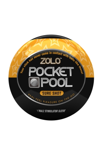 Мастурбатор яйце оранжевого кольору Zolo Pоcket pool Sure shot - 1