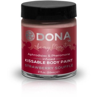 Фарба для тіла Dona Kissable Body Paint-STRAWBERRY SOUFFLE 59 мл