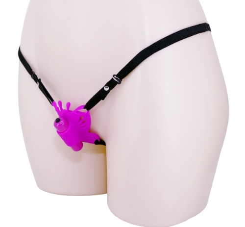 Силиконовый стимулятор бабочка для клитора фиолетовый Clitoral Massager SLOANE - 6