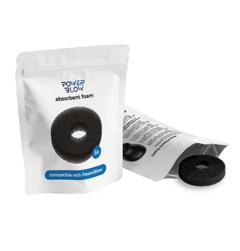 Впитывающая губка черного цвета Kiiroo Powerblow Absorbent Foam 5 штук - 1