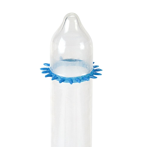 Презерватив прозорий із шипами Recare Spike Condom - 2