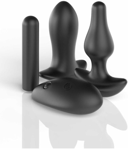 Набор секс игрушек для прелюдии черный Pipedream Hookup Panties 5 предметов - 1