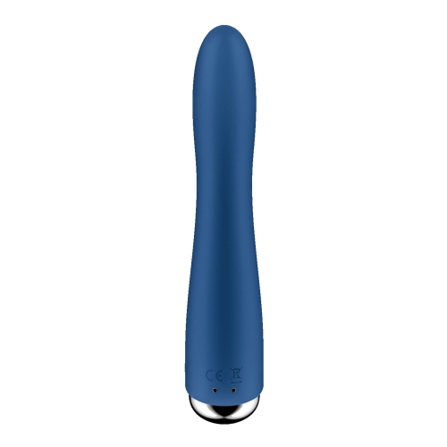 Вибратор вагинальный и для точки G с ротацией голубого цвета Satisfyer Spinning Vibe 1 - 4