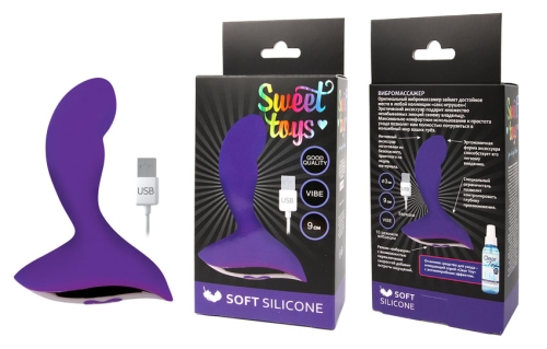 Анальный вибратор Sweet Toys L 90 мм D 30 мм фиолетовый - 2
