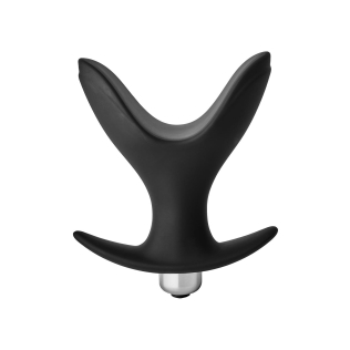 Анальна вібропробка чорного кольору що розширюється Dream Toys Fantasstic vibrating anal