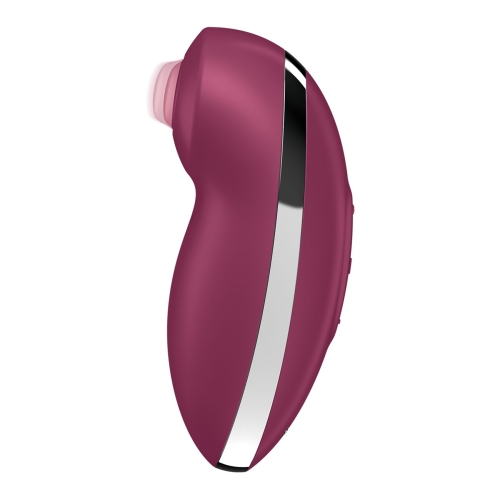 Вібратор Пульсатор для стимуляції клітора червоного кольору Satisfyer Tap &amp;amp; Climax 2 - 2