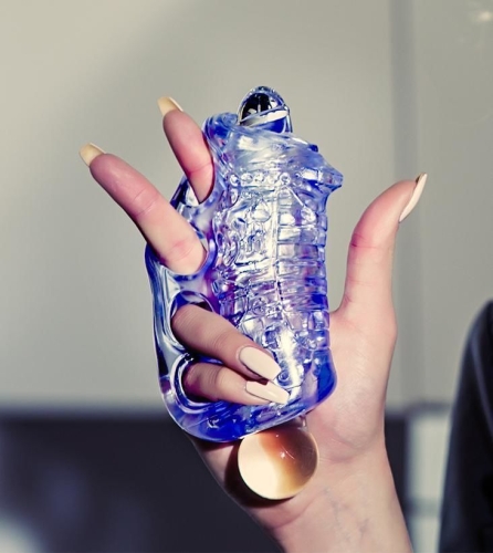 Мастурбатор Універсальний з рельєфною структурою Fleshlight Fleshskins Blue Ice Флешлайт - 7