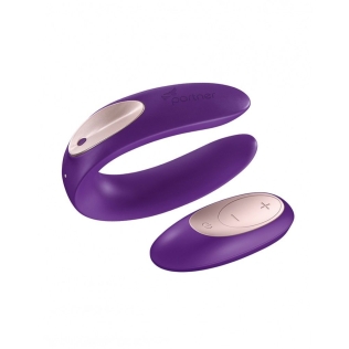 Вібратор для точки G та клітора з пультом Satisfyer Double Plus Remote Partner