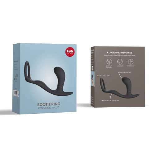 Стимулятор простаты с эректильным кольцом Bootie Ring Fun Factory с массажем промежности Фан Фектори - 5