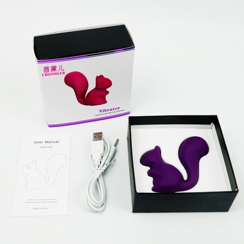 Міні-вібратор кліторальний у формі білочки рожевий Every Night Toys Debbie 10 режимів вібрації - 7