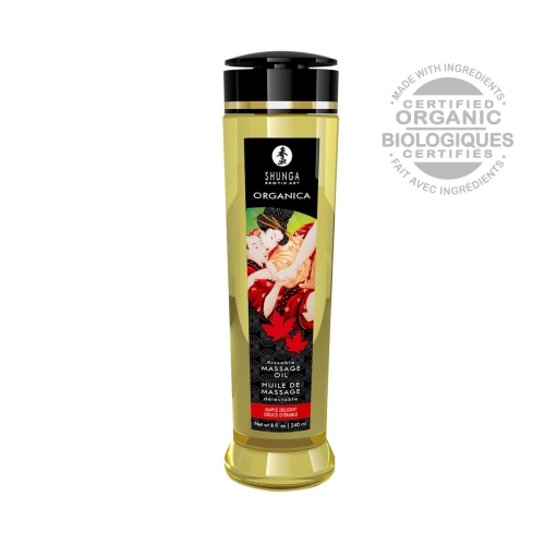Органічна масажна олія з вітаміном Е Shunga ORGANICA Maple Delight 240 мл - 1