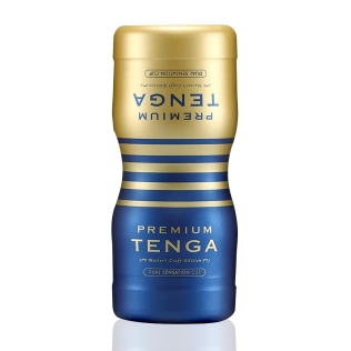 Мастурбатор двусторонний с двумя независимыми каналами Tenga Premium Dual Sensation Cup