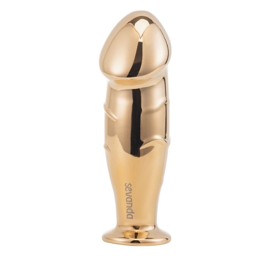 Вібромасажер простати золотистого кольору Lockink Sevanda Hercules Vibrating - 4